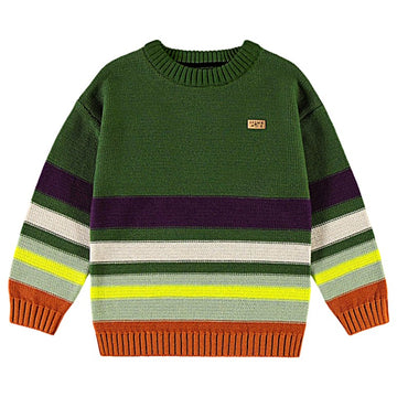 Jachin Green Knit Sweater - Little Kinfolk Boutique | Children's Clothing Regina, SK