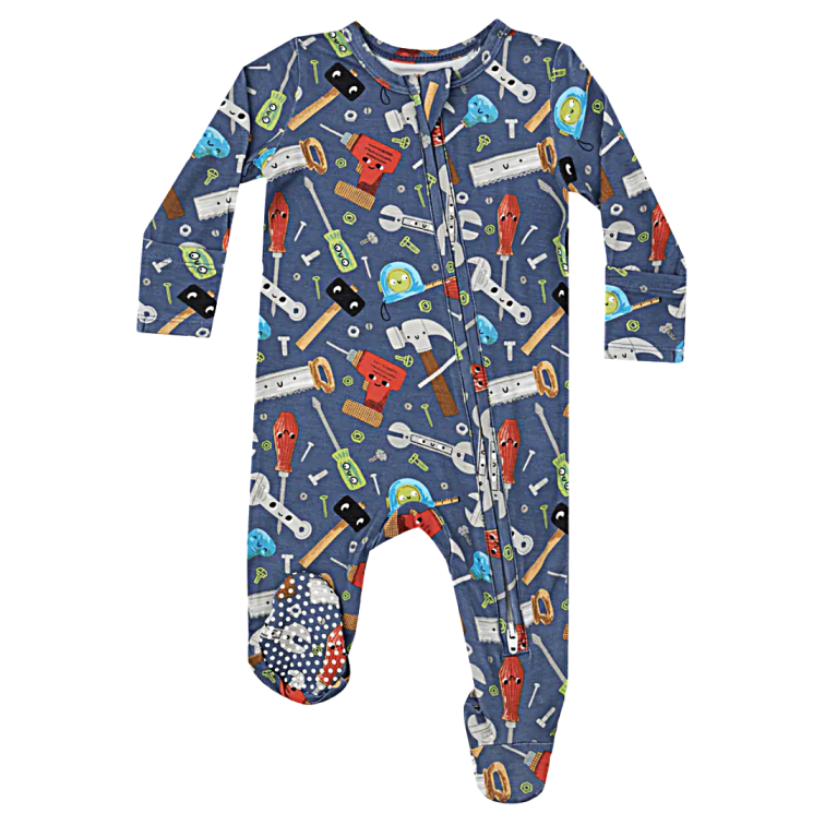 Happy Toolbox Sleeper - Little Kinfolk Boutique | Children's Clothing Regina, SK