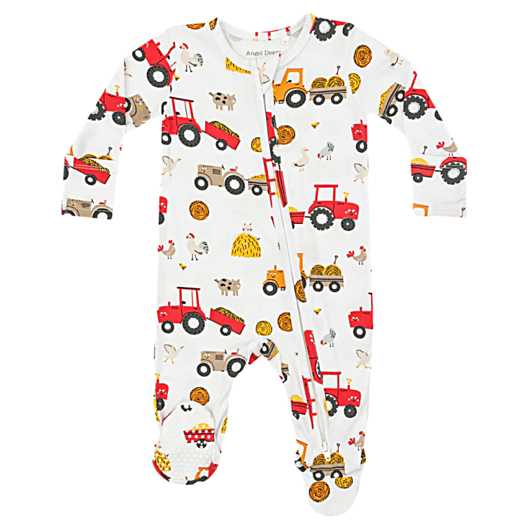 Happy Tractors Sleeper - Little Kinfolk Boutique | Children's Clothing Regina, SK