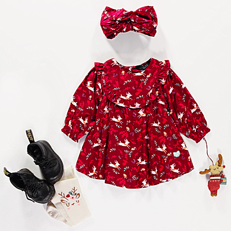 Valentina Holiday Dress - Little Kinfolk Boutique | Children's Clothing Regina, SK