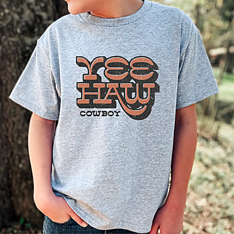 Yee Haw Cowboy Tee - Little Kinfolk Boutique | Children's Clothing Regina, SK